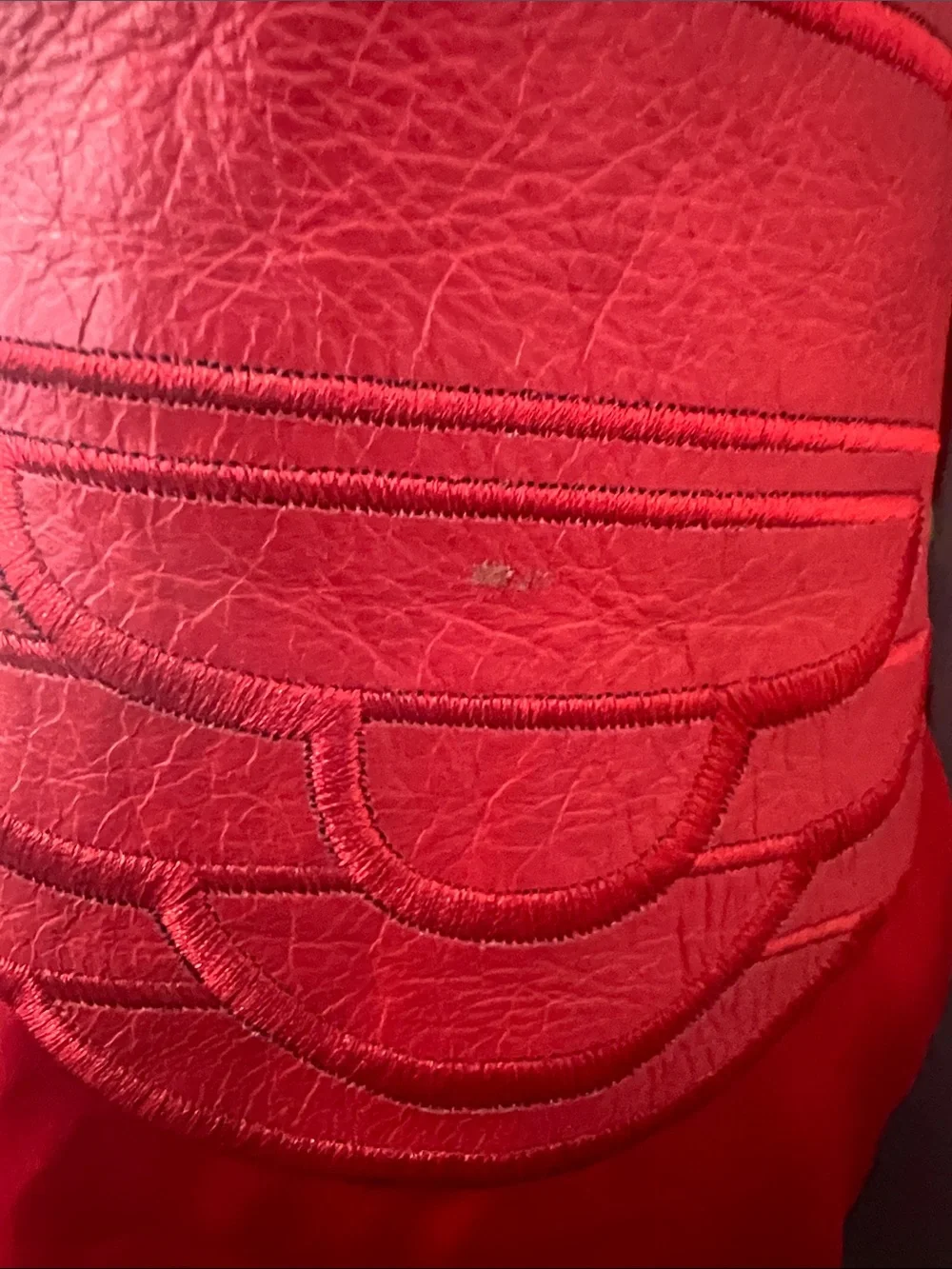 Jordan x Just Don Pinnacle Red satin bomber jacket,Medium